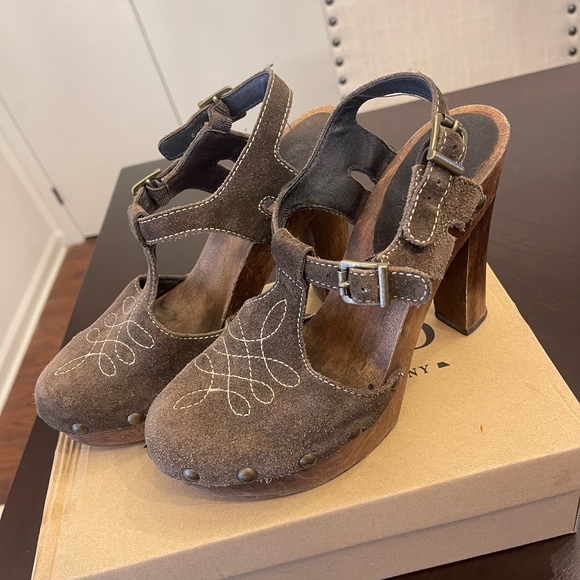 Michael Kors Platform Sandal Heels Women’s Brown Size 8.5 - Picture 2 of 6